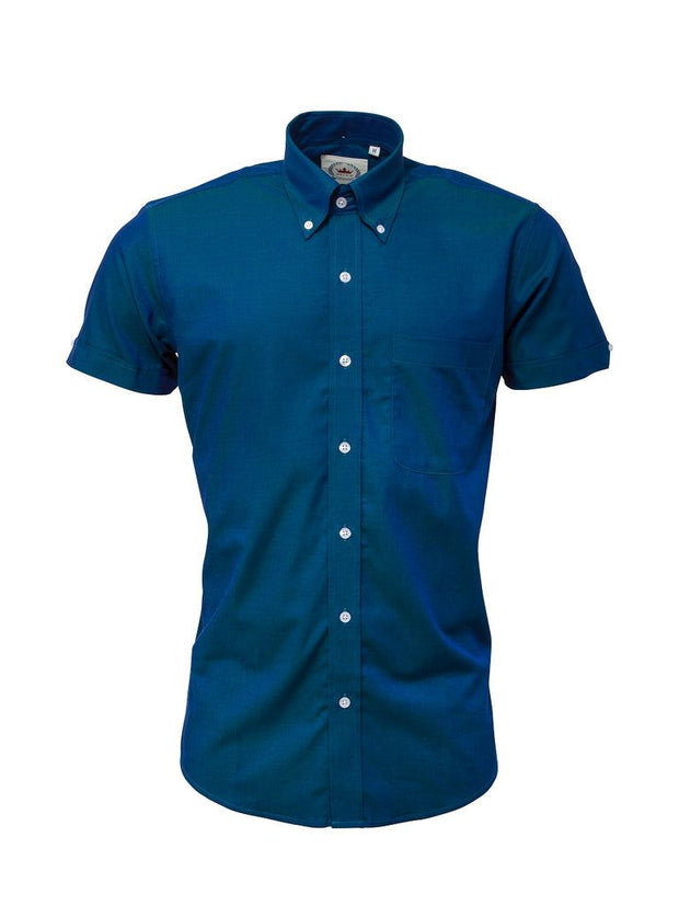 Relco Button Down Tonic Shirt. Blue