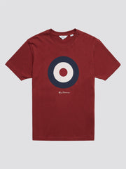 Ben Sherman Mod Target T-Shirt. Burgundy