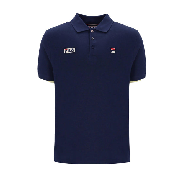 Fila Pablo Tipped Polo Shirt. Navy