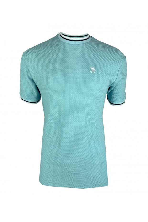 Trojan Twin Tipped Textured Tee. Mint