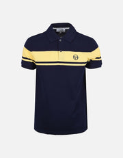 Sergio Tacchini Young Line Polo. Navy/Lemon