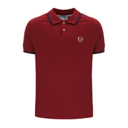 Sergio Tacchini Tipped Polo Shirt. Wine