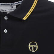 Sergio Tacchini Tipped Polo Shirt. Black