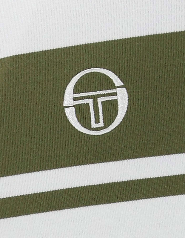 Sergio Tacchini Masters T-Shirt in Gardenia/Sphagnum
