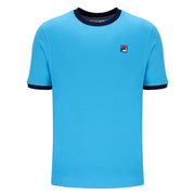 Fila Marconi Ringer Tee. Cyan Blue