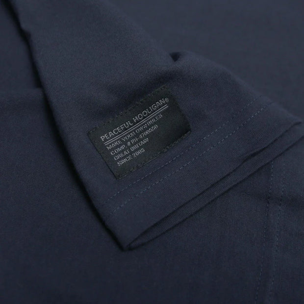 Peaceful Hooligan Duke T-Shirt in Navy
