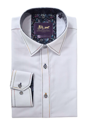 Arthur & Russel PSH-686 Shirt in White / Multi