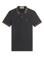 Ben Sherman Contrast Collar Polo in 280 Black