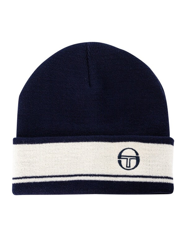 Sergio Tacchini Beanie Hat. Maritime Blue.