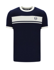 Sergio Tacchini Masters T-Shirt in Maritime Blue/White