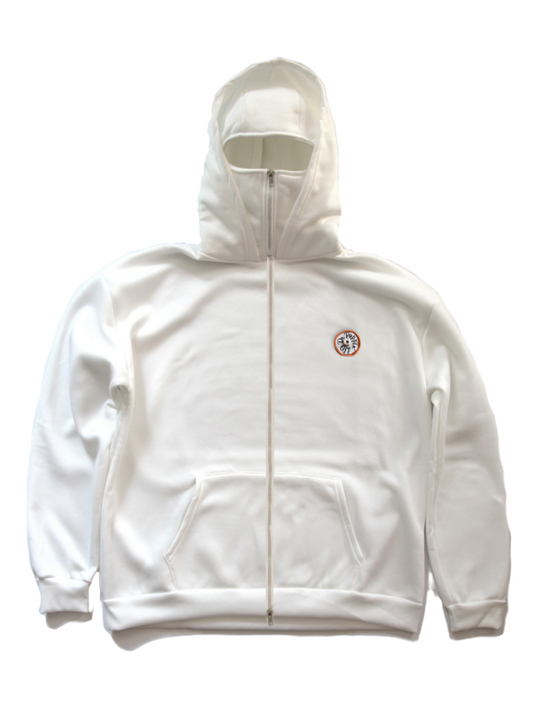 Dr Poppin' Off 'HoodyClava' Hood in White