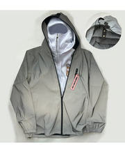 Dr Poppin' Off Reflective Waterproof Jacket in Silver