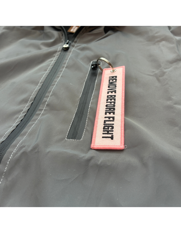 Dr Poppin' Off Reflective Waterproof Jacket in Silver