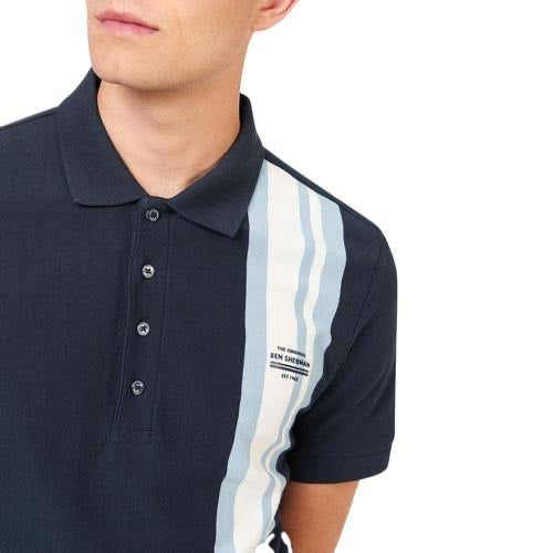 Ben Sherman Retro Pique Polo. Dark Navy – Rat Race