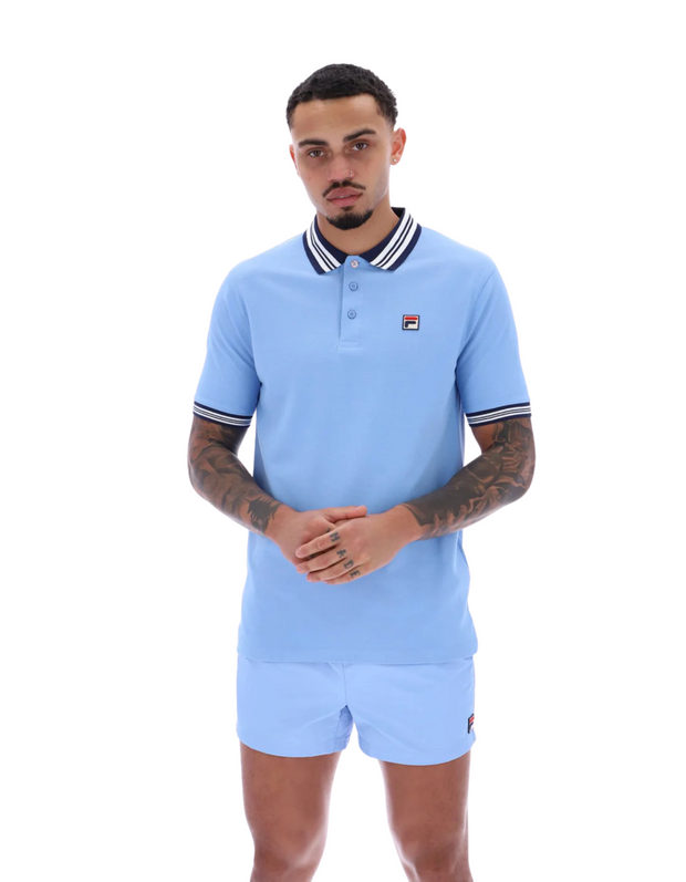 Fila Faraz Tipped Polo in Vista Blue