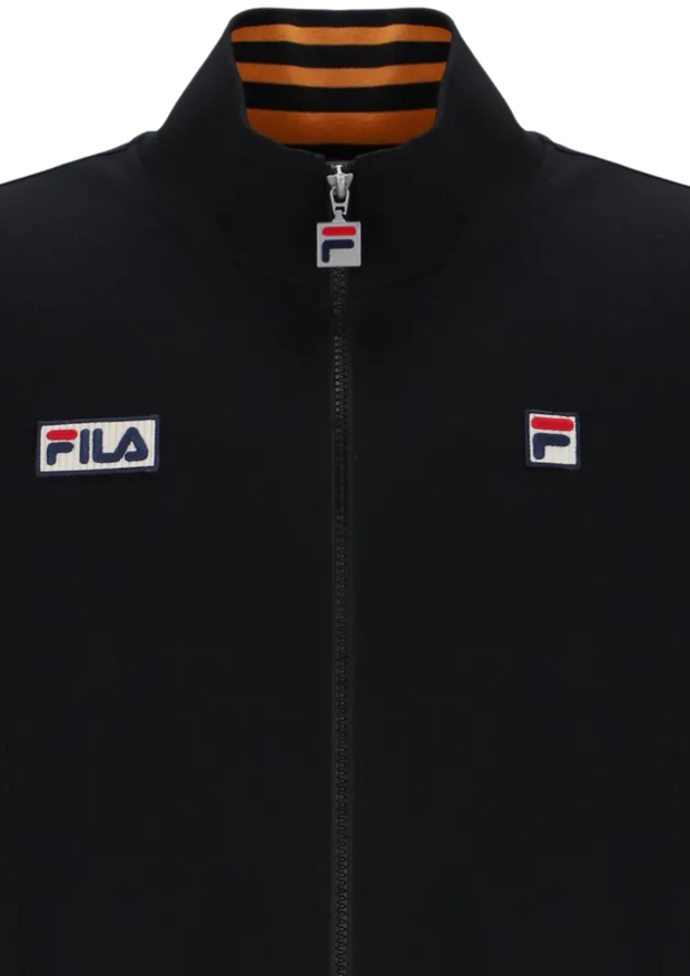 Fila Jamie Settanta Track Top in Black / Yam