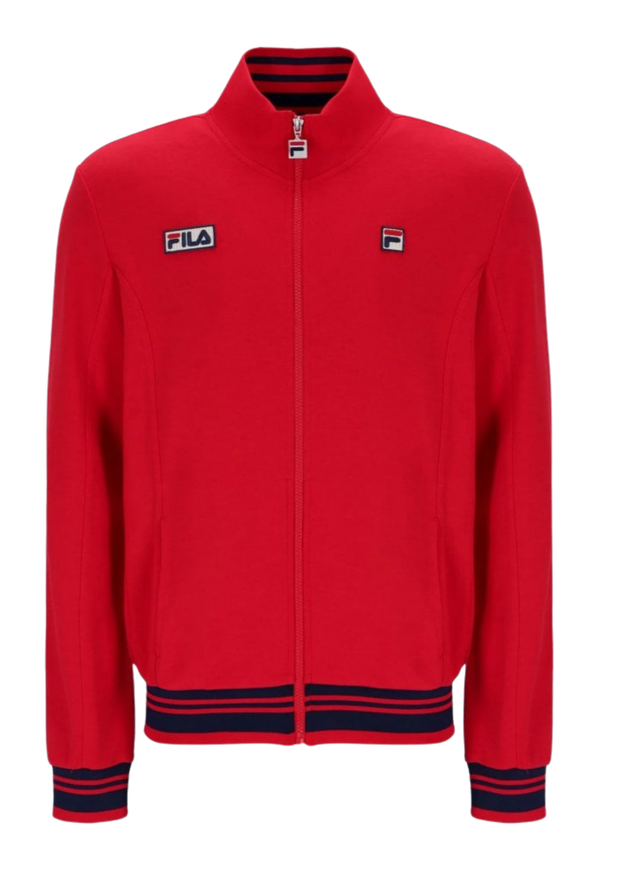 Fila Jamie Settanta Track Top in Fila Red / Fila Navy