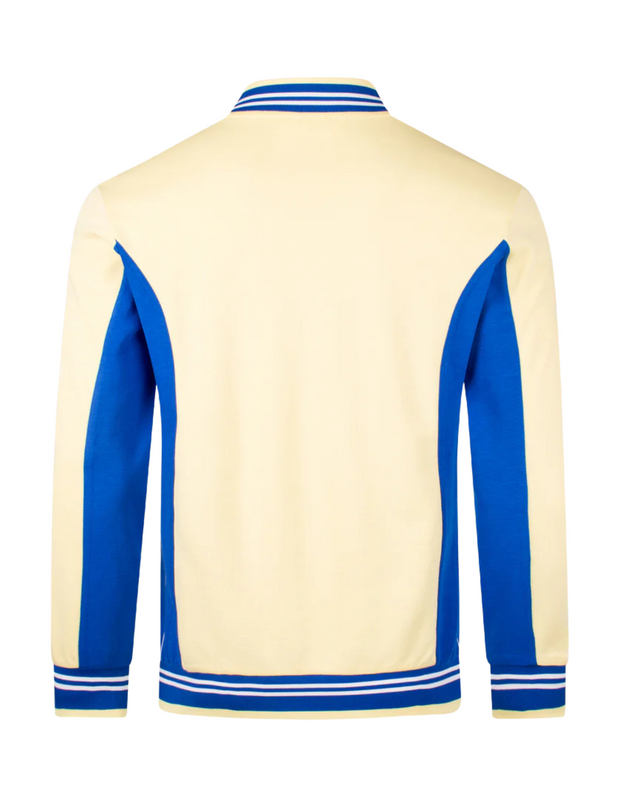 Fila Settanta Baseball Track Jacket in Popcorn / Turkish Sea / Fila Navy