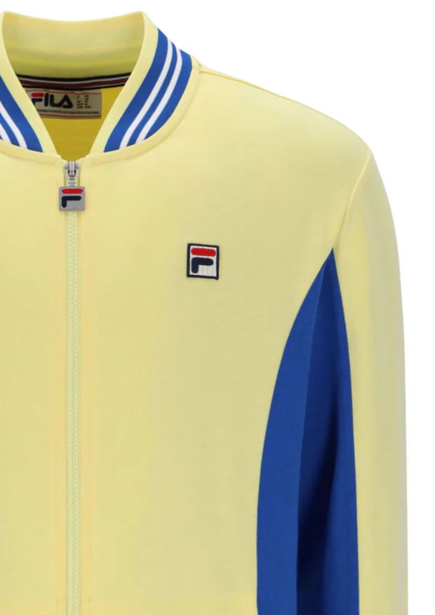 Fila Settanta Track Top in Popcorn / Turkish Sea / Fila Navy