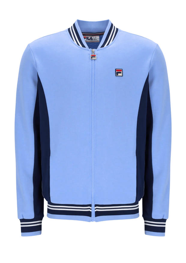 Fila Settanta Track Top in Vista Blue / Fila Navy / White