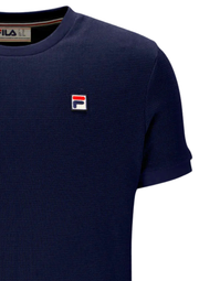FILA Ash Waffle Ringer T-Shirt in Navy