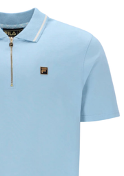 FILA Gold Lemar Zip Polo in Summer Song / Egret