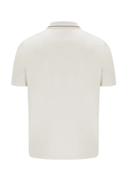 FILA Gold Lemar Zip Polo in Egret