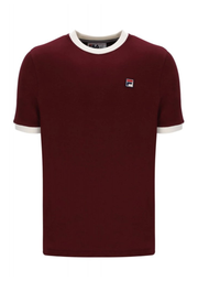 FILA Marconi T-Shirt in Windsor Wine / Gardenia