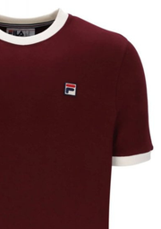FILA Marconi T-Shirt in Windsor Wine / Gardenia