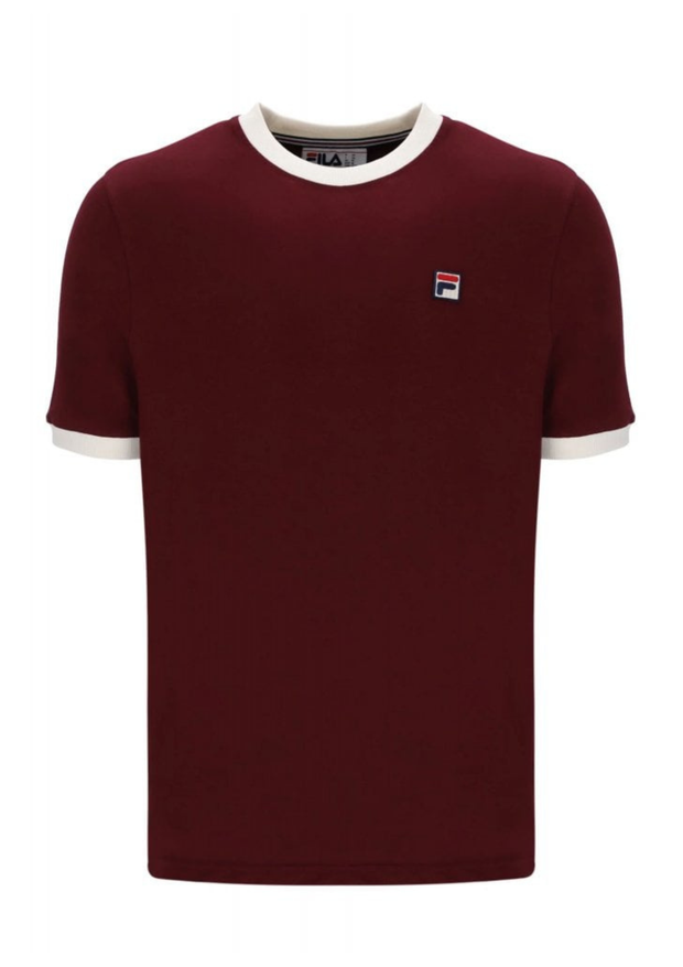 FILA Marconi T-Shirt in Windsor Wine / Gardenia