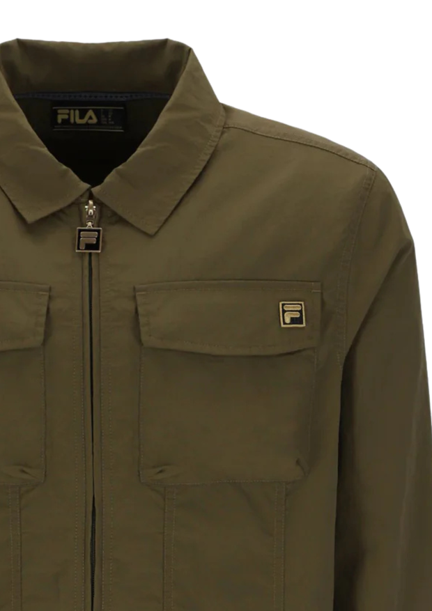 Fila Kasa Zip Through Jacket in Dark Olive