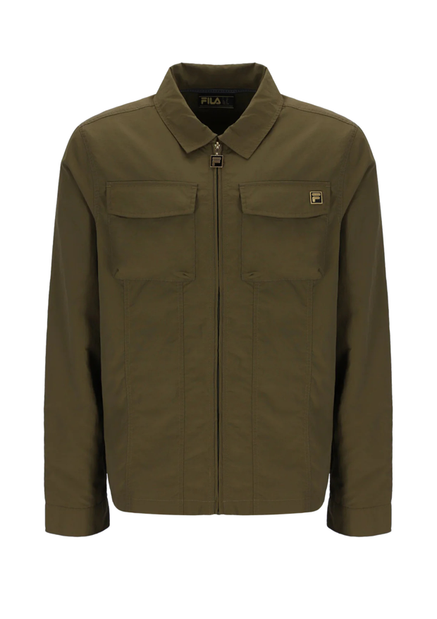 Fila Kasa Zip Through Jacket in Dark Olive
