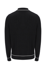 Fila Sully Long Sleeve Polo in Black