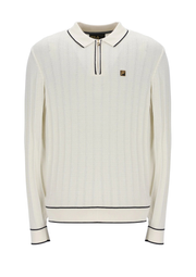 Fila Sully Long Sleeve Polo in Tofu