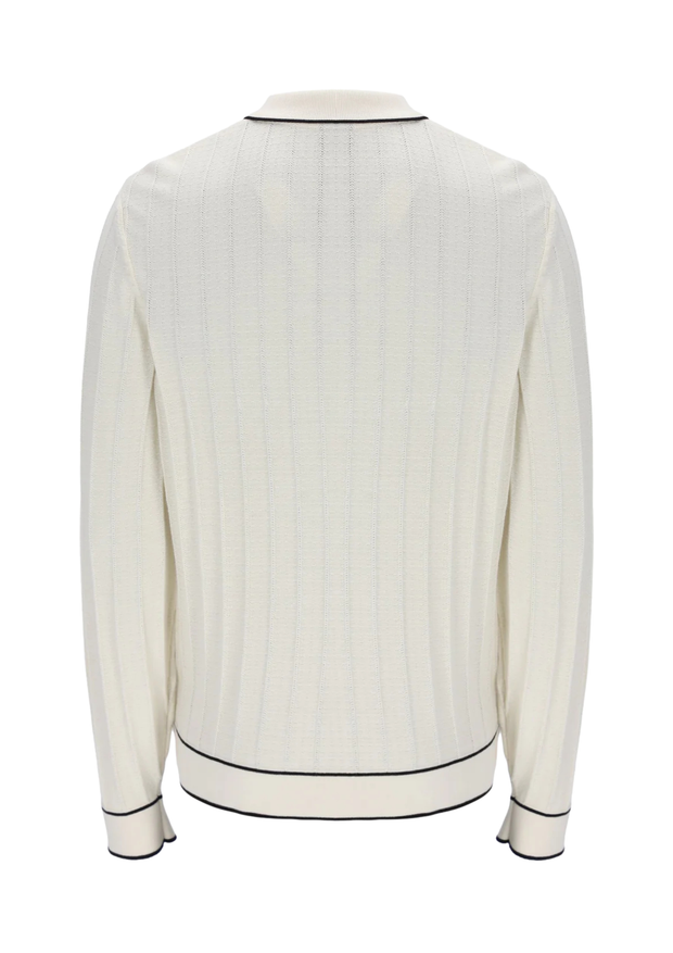 Fila Sully Long Sleeve Polo in Tofu