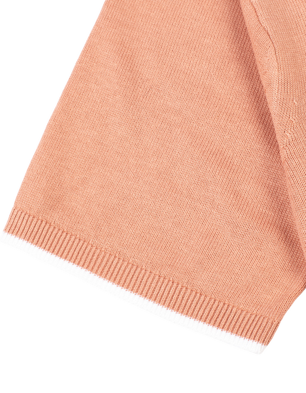 Gabicci Linker Knitted Polo in Peach