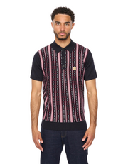 Gabbici Johnny Knitted Polo in Navy