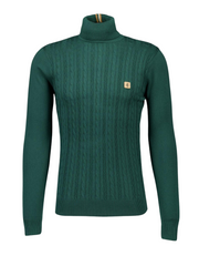 Gabicci Leonard Roll Neck Knit in Ivy