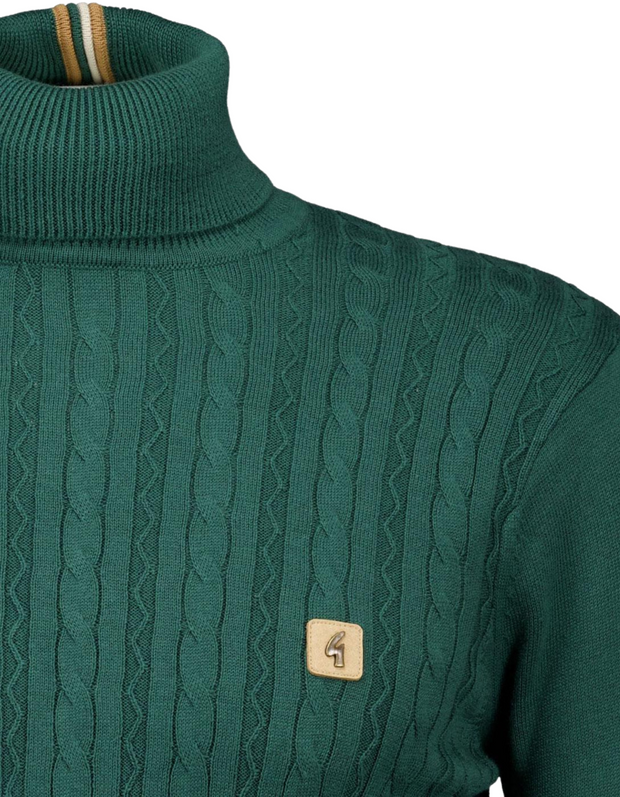 Gabicci Leonard Roll Neck Knit in Ivy