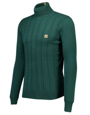 Gabicci Leonard Roll Neck Knit in Ivy
