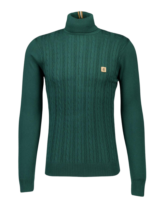 Gabicci Leonard Roll Neck Knit in Ivy