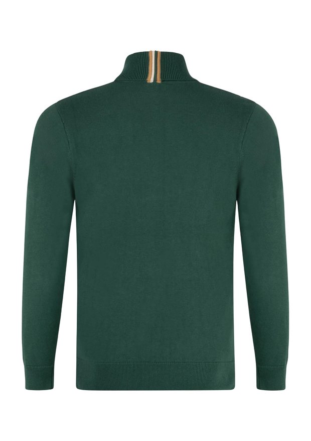 Gabicci Leonard Roll Neck Jumper in Ivy
