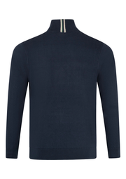 Gabicci Leonard Roll Neck Jumper in Navy