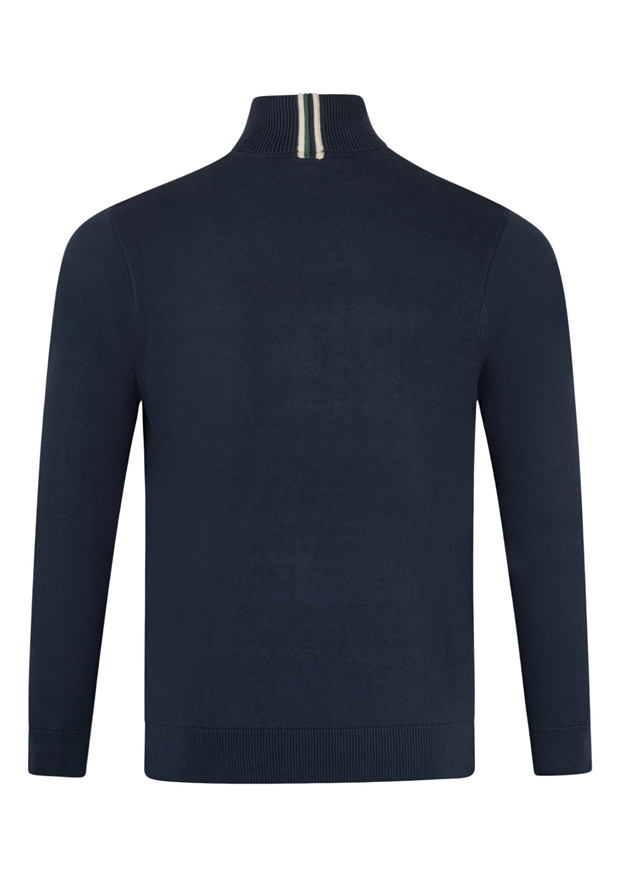 Gabicci Leonard Roll Neck Jumper in Navy