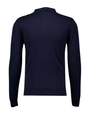 Gabicci Soda Long Sleeve Polo in Navy