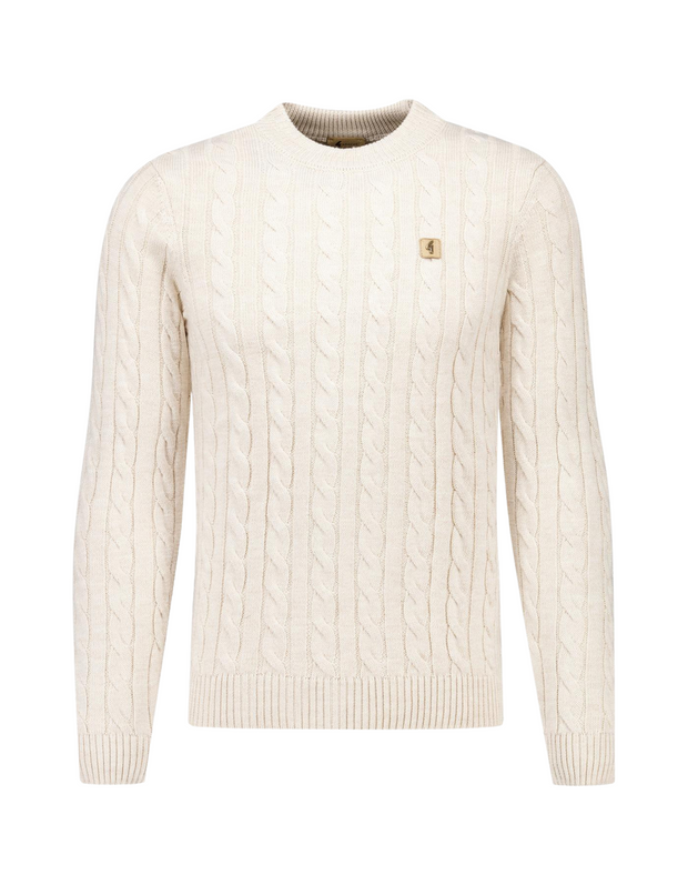Gabicci Temor Knit Jumper in Linen