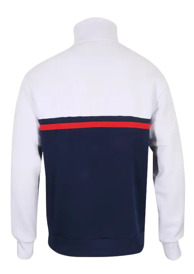 Gola 1/4 Zip Sweat in White / Red / Navy