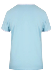Gola Ringer T-Shirt in Sky Blue / White