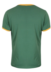 Gola Ringer T-Shirt in Green / Gold