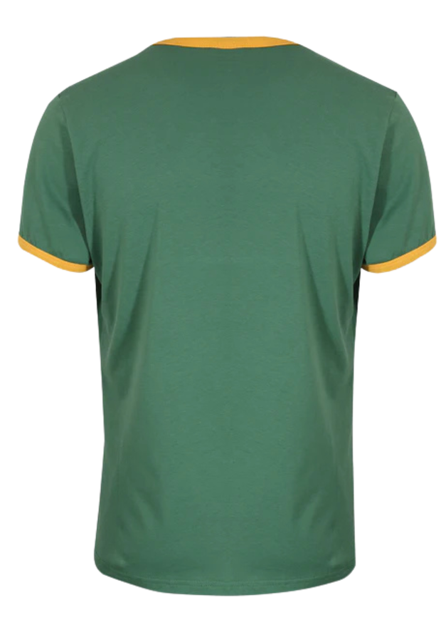 Gola Ringer T-Shirt in Green / Gold